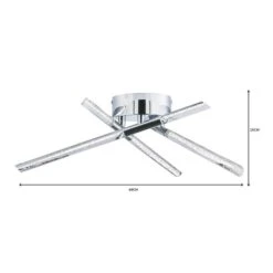 Dunelm Tassani 6 Light Integrated LED Bubble Acrylic Ceiling Fitting -Dunelm Shop 1000137397 alt06