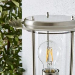 Dunelm Derek PIR Sensor Glass Steel Outdoor Wall Light -Dunelm Shop 1000158750 alt02