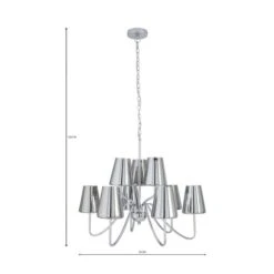 Dunelm Alister 9 Light Glass Ceiling Fitting -Dunelm Shop 1000169099 alt07