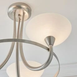 Vogue Lighting Vogue Cagney 3 Light Semi Flush Ceiling Fitting Chrome -Dunelm Shop 1000169429 alt05