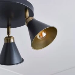 Dunelm Logan 3 Light Grey Spotlight Semi-Flush Fitting -Dunelm Shop 1000183041 alt02