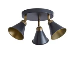 Dunelm Logan 3 Light Grey Spotlight Semi-Flush Fitting -Dunelm Shop 1000183041 alt05