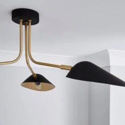 Dunelm Savona 3 Light Ceiling Fitting Black -Dunelm Shop 1000183099 alt02