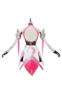 Overwatch Mercy Angela Ziegler Outfit Pink Mercy Skin Cosplay Costume Halloween Carnival -Dunelm Shop 12001544 3