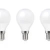 LAP SES Mini Globe LED Light Bulb 470lm 4.2W 3 Pack -Dunelm Shop 138PP P