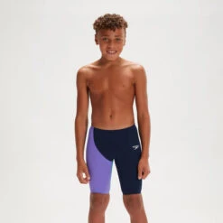 Speedo - Boys Jammer High Waisted Junior Fastskin Endurance+ Blue/Green