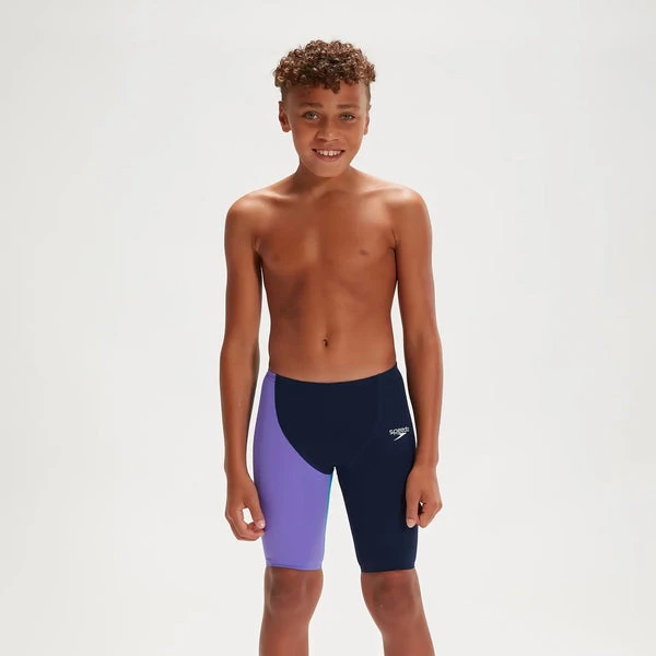 Speedo - Boys Jammer High Waisted Junior Fastskin Endurance+ Blue/Green 3 Speedo - Boys Jammer High Waisted Junior Fastskin Endurance+ Blue/Green