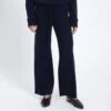 Navy Wide Leg Cashmere Trousers 1 Navy Wide Leg Cashmere Trousers -Dunelm Shop 15284841 5