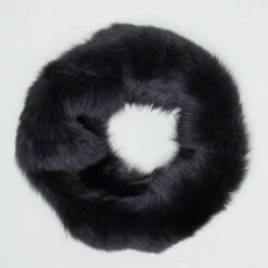 Black Shearling Snood