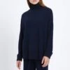 Navy Turned Back Cashmere Jumper -Dunelm Shop 17890026 1