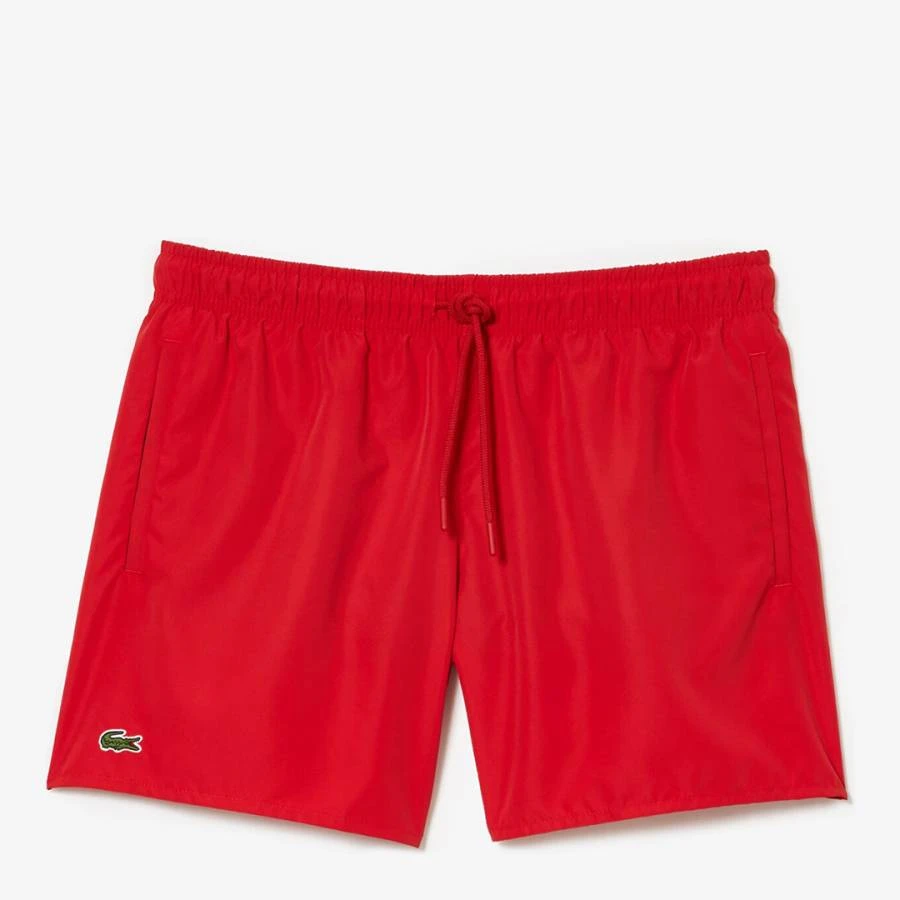 Lacoste Red Drawstring Waist Swim Shorts 3 Lacoste Red Drawstring Waist Swim Shorts