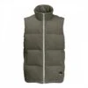 Jack Wolfskin Olive Nature Weather Resist Corduroy Gilet -Dunelm Shop 18272477 1