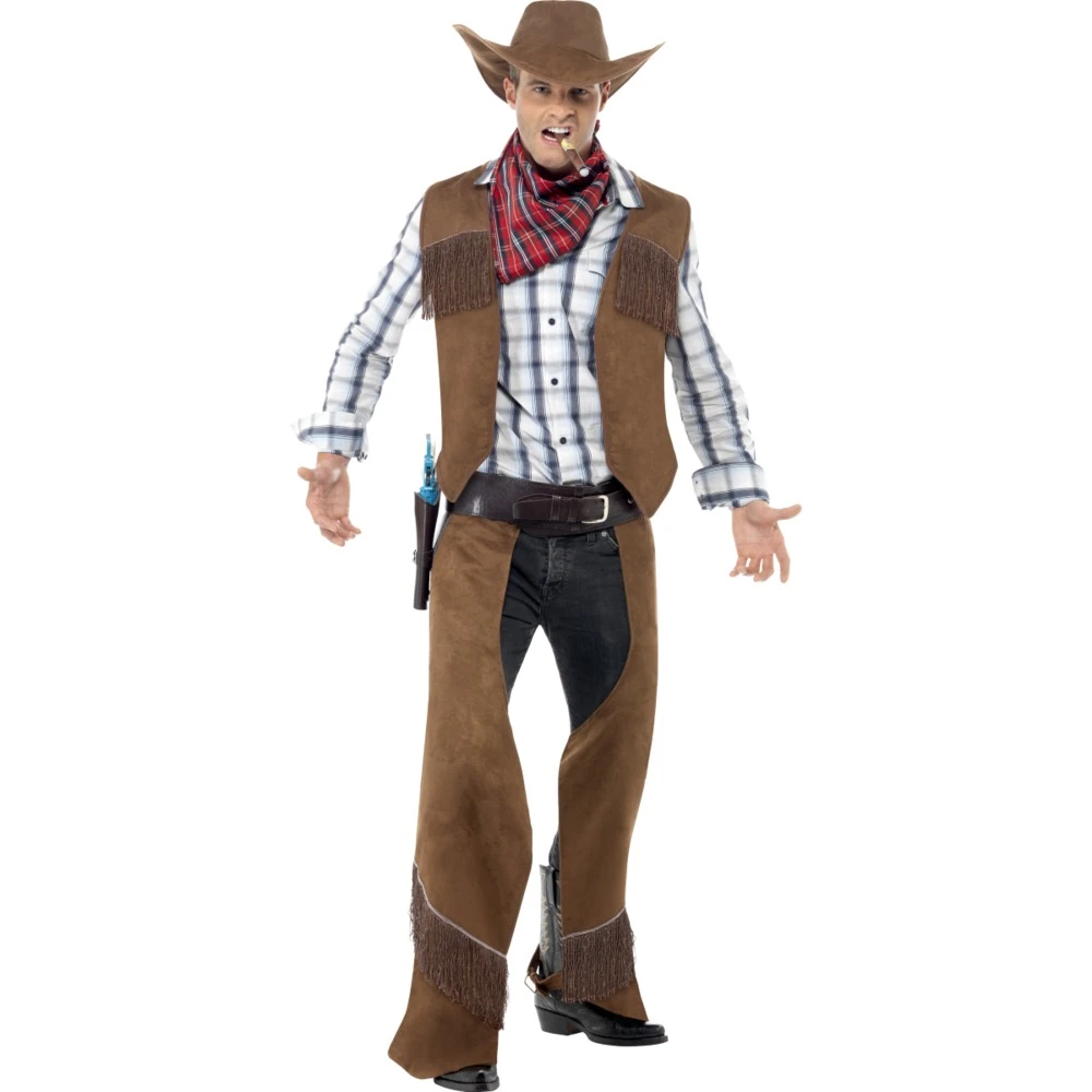 Smiffys Fringe Cowboy Costume 2 Smiffys Fringe Cowboy Costume