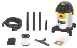 Titan TTB775VAC 1400W 20Ltr Wet & Dry Vacuum 220-240V -Dunelm Shop 233KH A2