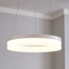 Dunelm Mickie 1 Light Integrated LED Hoop White Ceiling Fitting -Dunelm Shop 30647900