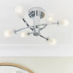 Vogue Lighting Vogue Havana 6 Light Semi Flush Ceiling Fitting