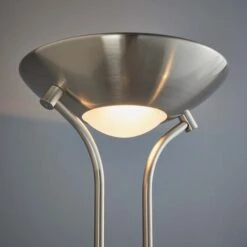 Vogue Lighting Vogue Rome Father And Child Floor Lamp Satin Nickel -Dunelm Shop 30671119 alt03