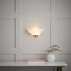 Vogue Lighting Vogue Welles 1 Light Frosted Glass Wall Light -Dunelm Shop 30671154