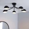 Elements Borr 5 Light Black Ceiling Fitting -Dunelm Shop 30671382