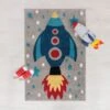 Dunelm Space Rocket Rug -Dunelm Shop 30681803
