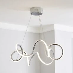 Dunelm Skylar Curly LED Ceiling Fitting
