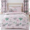 Dunelm Pink Pretty Sloth Duvet Cover And Pillowcase Set -Dunelm Shop 30691878