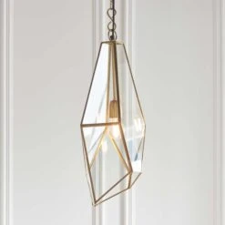 Vogue Lighting Vogue Avery Glass Ceiling Fitting Antique Brass -Dunelm Shop 30707481 alt03