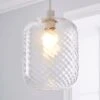 Dunelm Elodie Ribbed Glass Easy Fit Pendant Clear Lustre 1 Dunelm Elodie Ribbed Glass Easy Fit Pendant Clear Lustre -Dunelm Shop 30713821