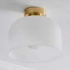 Dunelm Palazzo Gold Effect 1 Light Flush Ceiling Fitting -Dunelm Shop 30731203 alt01