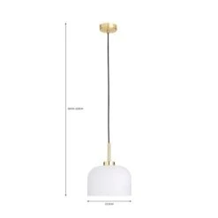 Dunelm Palazzo Gold Effect 1 Light Pendant Fitting -Dunelm Shop 30731204 alt07