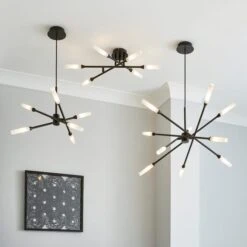 Elements Fontain 6 Light Ceiling Fitting 70cm -Dunelm Shop 30752916 alt06