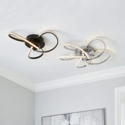 Dunelm Oria 3 Light LED Black Ceiling Fitting -Dunelm Shop 30753387 alt06