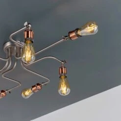 Vogue Lighting Vogue Eastville 8 Light Semi Flush Ceiling Fitting -Dunelm Shop 30755848 alt03