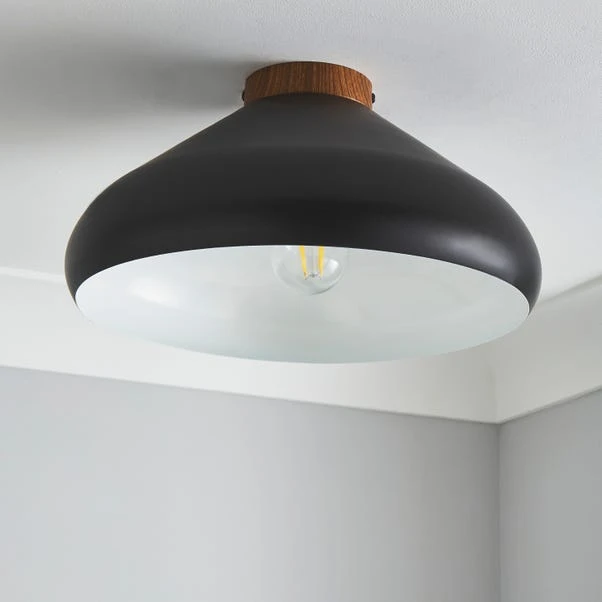 Elements Wolston 1 Light Flush Ceiling Fitting 4 Elements Wolston 1 Light Flush Ceiling Fitting - Image 2