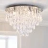 Dunelm Valencia 5 Light Jewel Chrome Flush Ceiling Fitting -Dunelm Shop 30788353