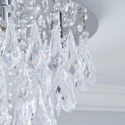 Dunelm Valencia 5 Light Jewel Chrome Flush Ceiling Fitting 10 Dunelm Valencia 5 Light Jewel Chrome Flush Ceiling Fitting -Dunelm Shop 30788353 alt02