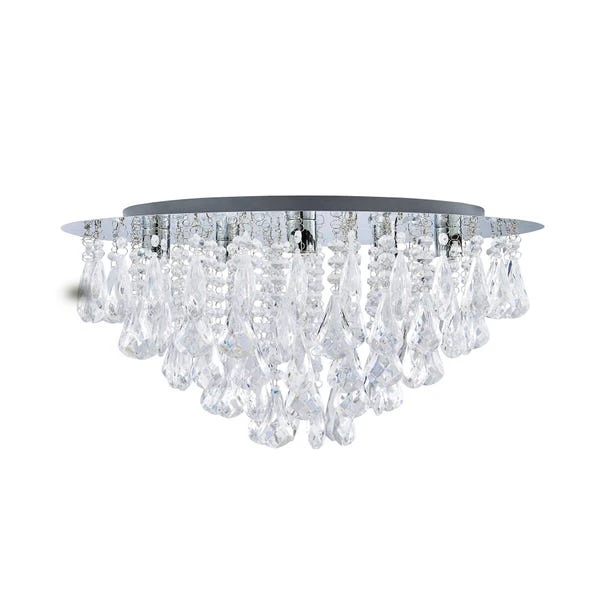 Dunelm Valencia 5 Light Jewel Chrome Flush Ceiling Fitting 7 Dunelm Valencia 5 Light Jewel Chrome Flush Ceiling Fitting - Image 5