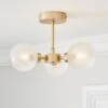 Dunelm Elodie 3 Light Semi Flush Ceiling Fitting -Dunelm Shop 30798647