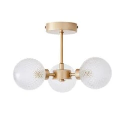 Dunelm Elodie 3 Light Semi Flush Ceiling Fitting -Dunelm Shop 30798647 alt04