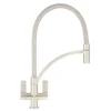 Franke Wave 115.0277.035 Pull-Out Mono Mixer Kitchen Tap Brushed Steel -Dunelm Shop 3164F P