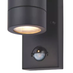 LAP Bronx Outdoor Up & Down Wall Light With PIR Sensor Black 8 LAP Bronx Outdoor Up & Down Wall Light With PIR Sensor Black -Dunelm Shop 3691R A1