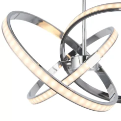 Quay Design Remi LED Semi-Flush Light Chrome 28W 1870lm -Dunelm Shop 371VG A2