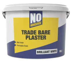 No Nonsense Bare Plaster Paint White 10Ltr