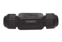 Raytech 2-Entry 2-Pole IP69K Gel-Filled Straight Cable Joint Black