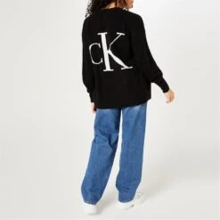 Calvin Klein Jeans BACK CK FLUFFY YARN CARDIGAN -Dunelm Shop 50012403 xxl a2