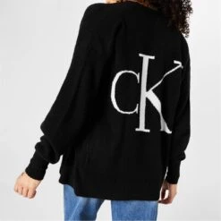 Calvin Klein Jeans BACK CK FLUFFY YARN CARDIGAN -Dunelm Shop 50012403 xxl a4