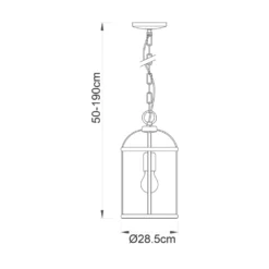 Quay Design Liberty 1-Light Pendant Antique Brass -Dunelm Shop 615VG A7