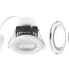 LAP Fixed Fire Rated LED Downlight White / Chrome / Brushed Nickel 8.2W 700lm 2 LAP Fixed Fire Rated LED Downlight White / Chrome / Brushed Nickel 8.2W 700lm -Dunelm Shop 632KK P