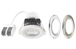 LAP Fixed Fire Rated LED Downlight White / Chrome / Brushed Nickel 8.2W 700lm