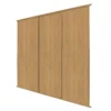 Spacepro Classic 3-Door Sliding Wardrobe Door Kit Oak Frame Oak Panel 1760 X 2260mm -Dunelm Shop 636GK P